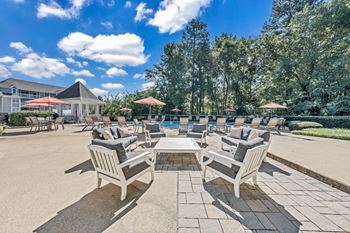 Chairs at the swimming pool 